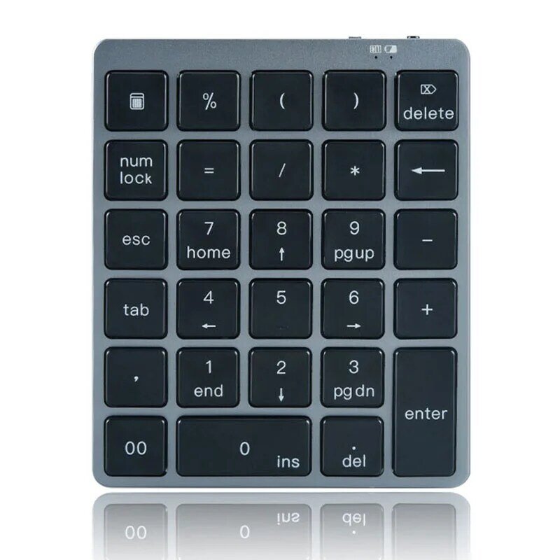 N970 Wireless Bluetooth Numeric Keypad With USB HUB Dual Modes Morefunction Keys Mini Numpad For Accounting Tasks