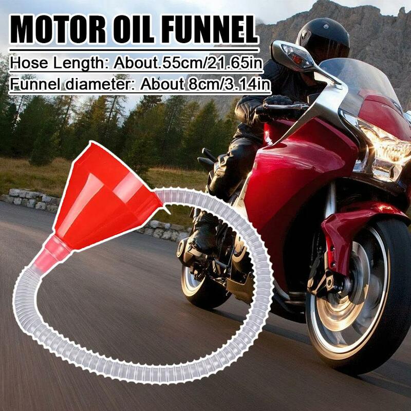 Universal Car Refueling Funnel Detachable Telescopic Funnels Engine Gasoline Funnel Motorcycle Auto Oil Long Pipe Filling N9D5