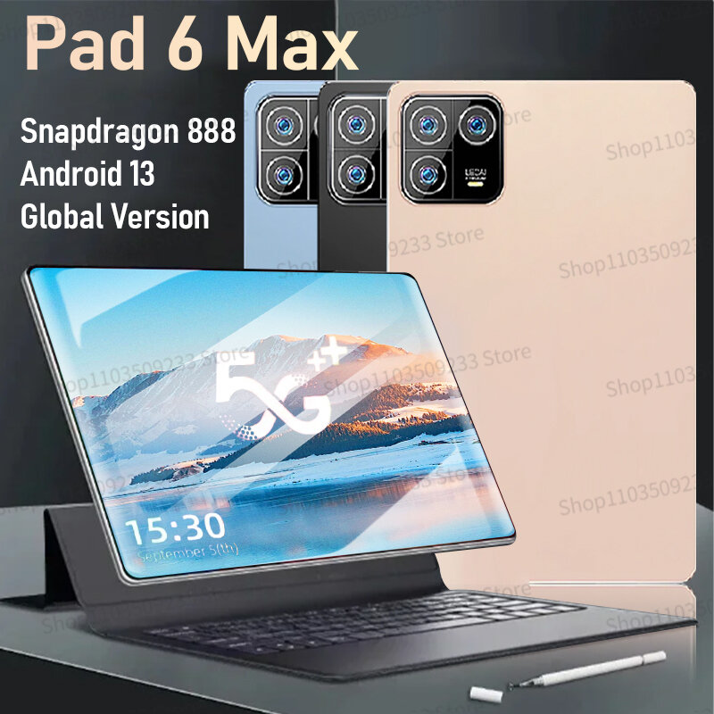 نسخة عالمية من جهاز لوحي Mi Pad 6 Max ، 11 بوصة ، HD ، 6 Pro ، أصلي ، أندرويد 13 ، 5G ، كمبيوتر شخصي ، غير مقفل ، بطاقة SIM مزدوجة