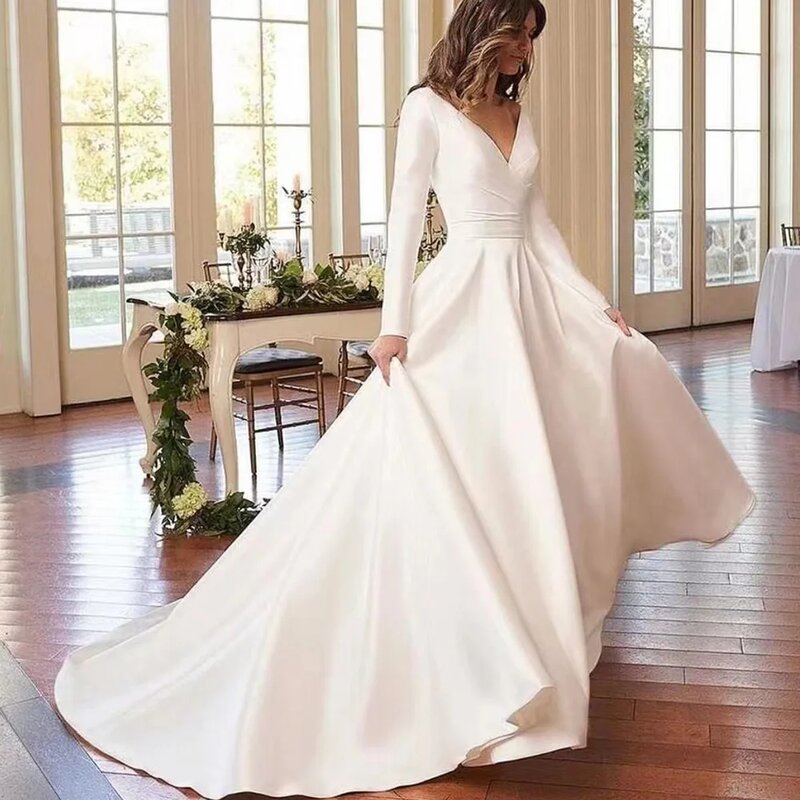 Бальное платье с вырезом лодочкой, свадебное платье, простое платье с открытыми плечами, свадебное платье на молнии, индивидуальный пошив