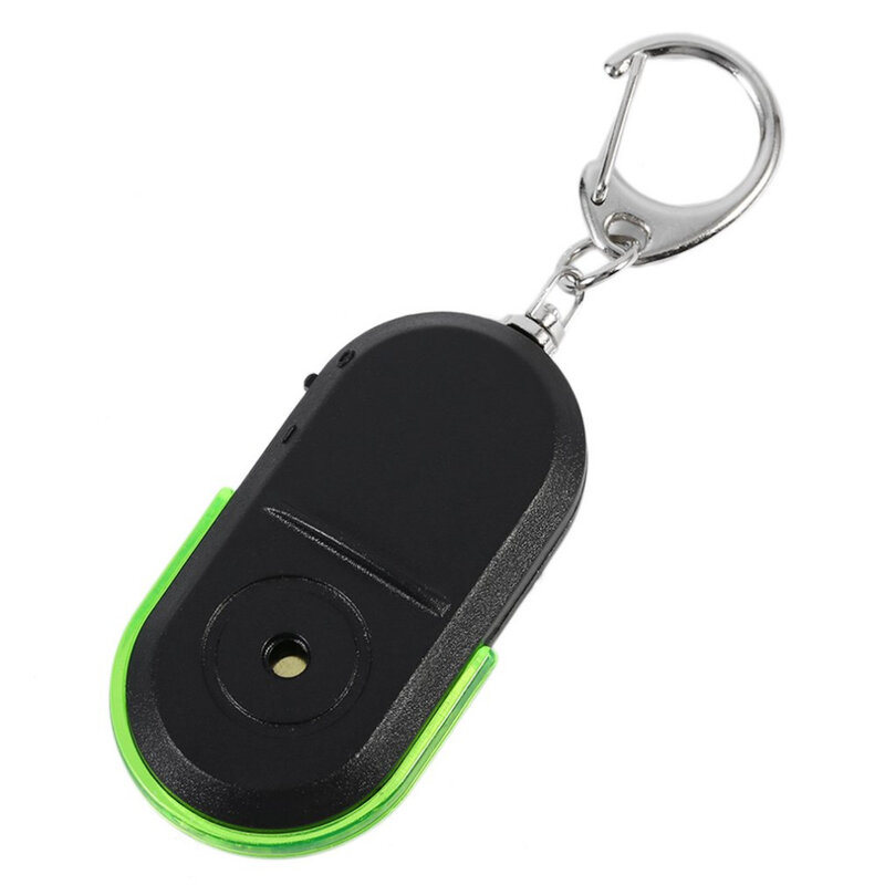 ขนาดพกพาปี Anti-Lost Alarm Key Finder ที่มีประโยชน์เสียงนกหวีด LED Light Locator Finder Keychain