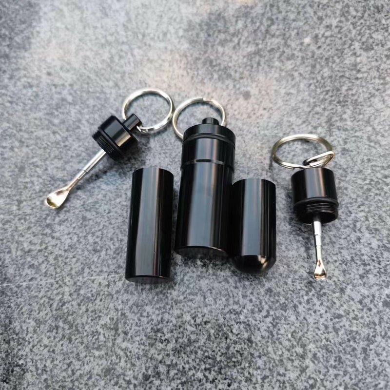 3 pcs  color metal bottle (with retractable spoon)  storage container Metal bottle in multiple colors