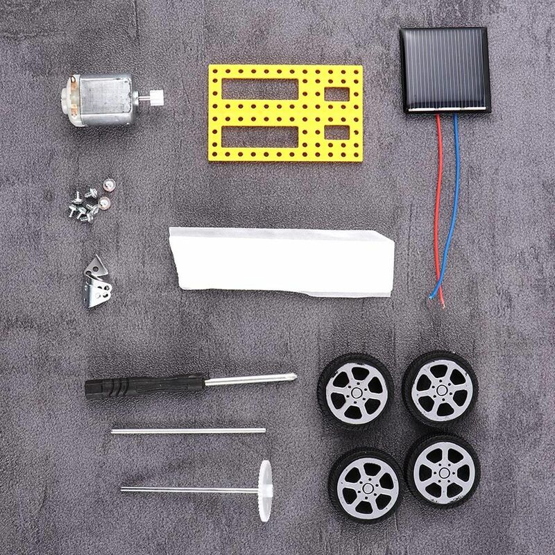 Mainan edukasi lucu, mainan edukasi lucu, percobaan sains DIY Rakitan, Set Kit Robot mobil tenaga surya, mainan energi surya
