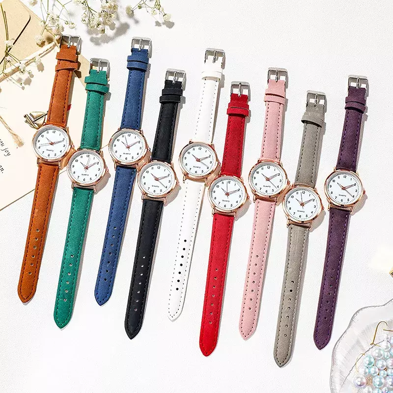 Women Watches  Luminous Leather Bracelet Simple Watch Elegant Fashion Quartz Watch Ladies Wristwatches  Montre Femme Reloj Mujer
