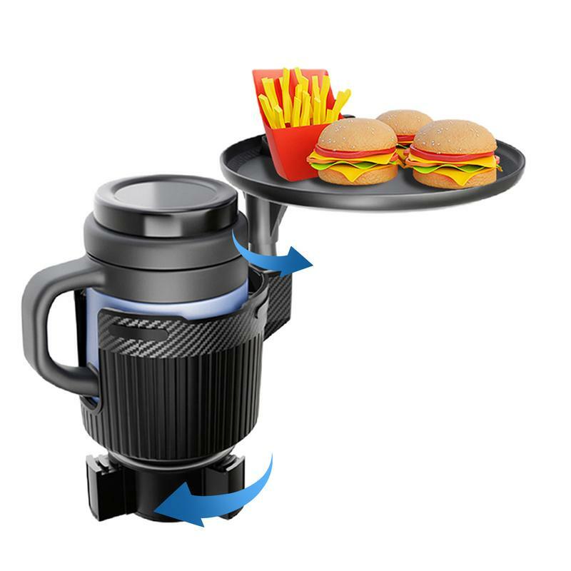 Cup Holder Food Tray 4 In 1 Car Food Table Tray With Solid Base & Phone Slot Food Holder For Car Car Tray Car Organizer Car