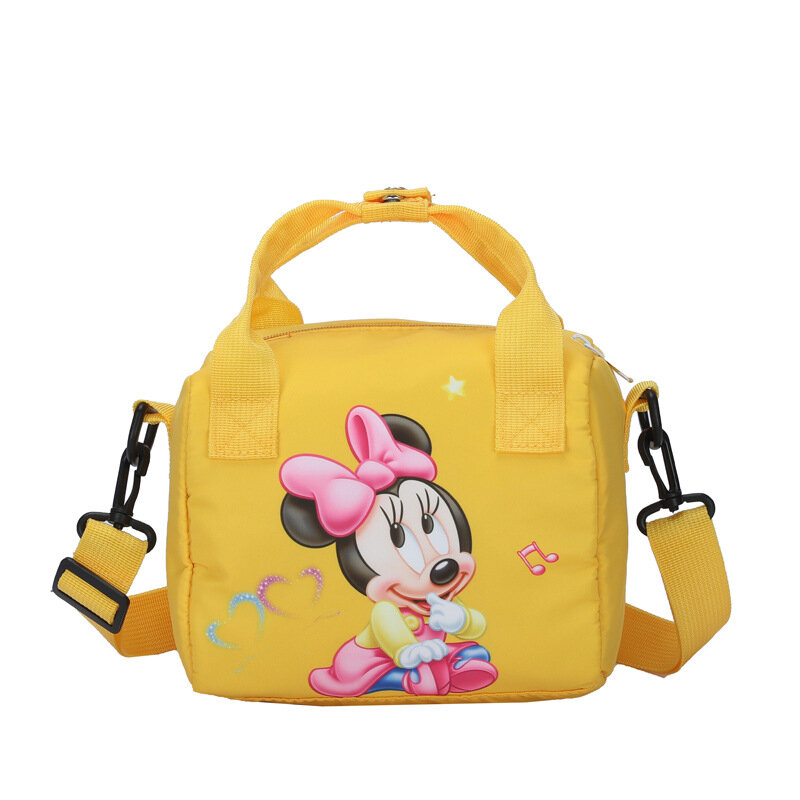 Disney-bolso de hombro de dibujos animados para mujer, bolsa de lona informal de Mickey Mouse, bolso de compras de Anime, bolso de mensajero de moda, regalos, nuevo
