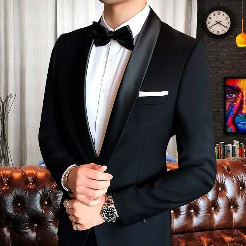 7 Suit suit banquet host performance suit formal tuxedo dress