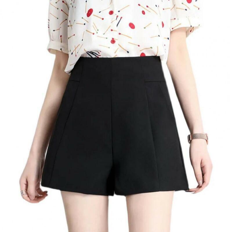 Women Loose Fit Shorts Lightweight Women Shorts with Pockets Stylish Plus Size Women's Summer Shorts with High for Commuting