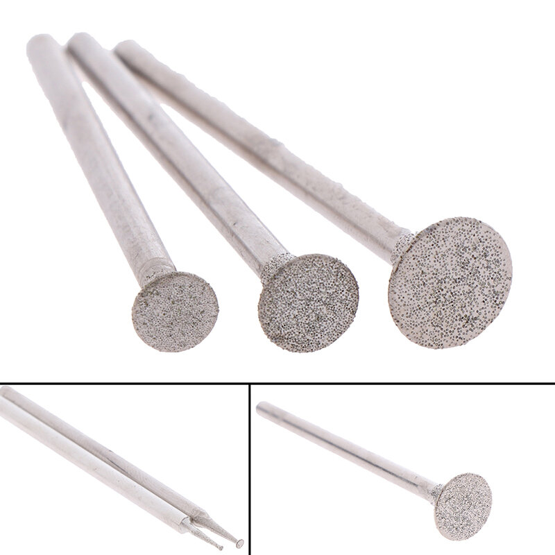 12Pcs Drill Diamond Grinding Head Bur 2.3mm Jade Stone Carve Polish Engrave Tool Wholesale hot