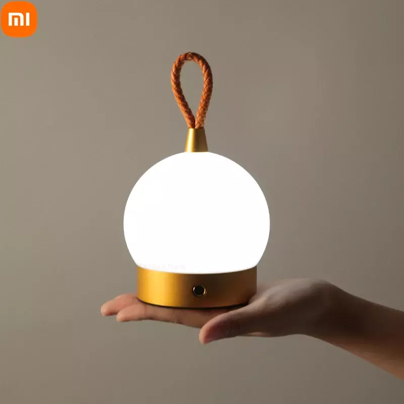 Xiaomi-linterna LED portátil para tienda de campaña, lámpara colgante con Interruptor táctil USB, luz nocturna recargable para dormitorio, sala de estar y Camping