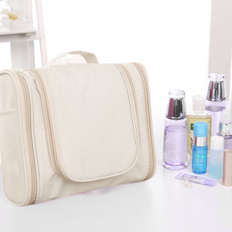Saco de maquiagem resistente à água para homens e mulheres, sacos de viagem, saco cosmético, tamanho, saco de higiene pessoal