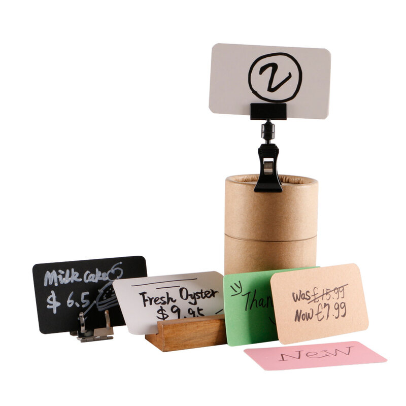 Porte-cartes avec étiquette de prix POP, affichage de marchandise, signe de Promotion, papier clair, petit dans un magasin de détail