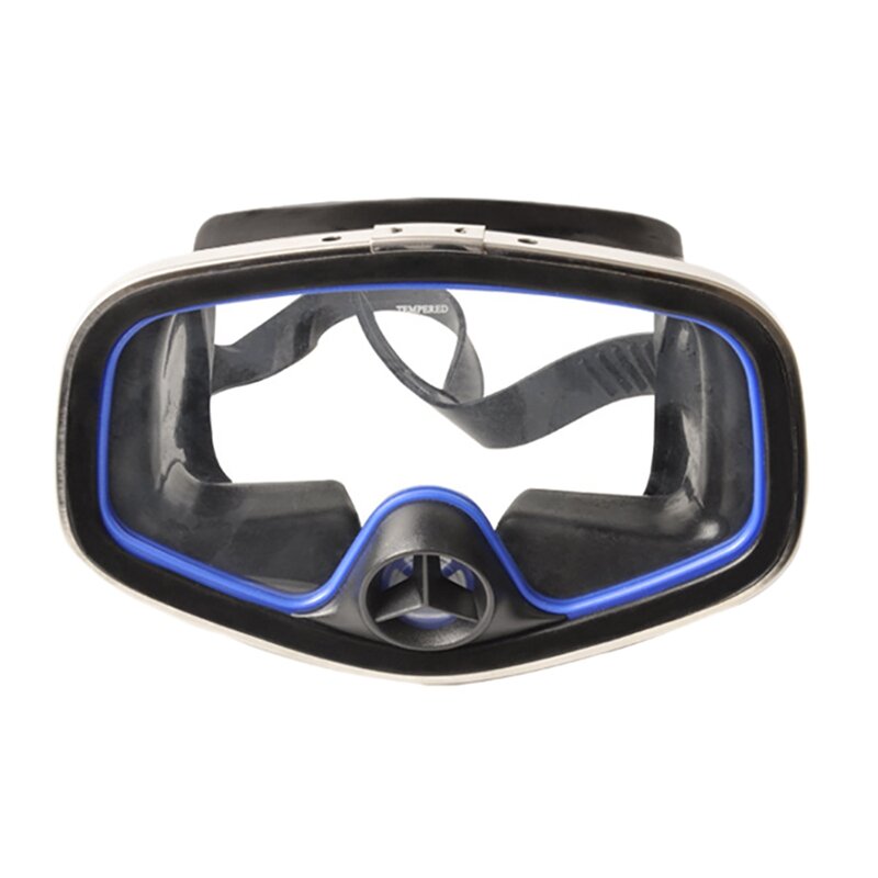 W klasycznym nurkowaniu do nurkowania z jednym okienkiem silikonowa maska z czarnym nosem duża ramka maska do nurkowania dla dorosłych