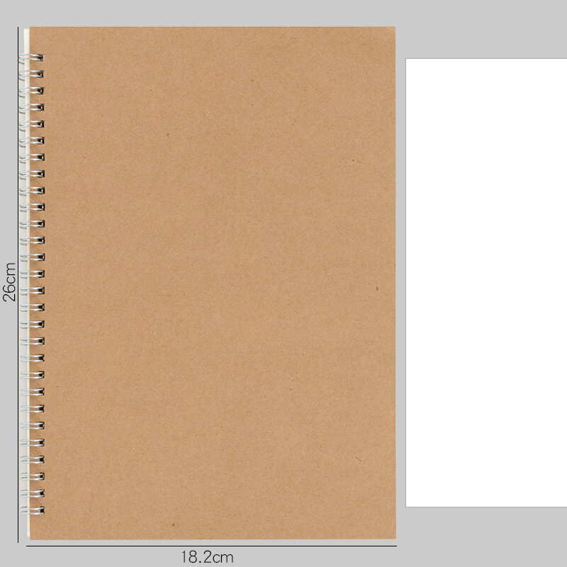 Miękkie etui cewka spiralna notatnik pozioma linia pusta siatka szkicownik notatnik planowanie pamiętnika ze szkołą biurową