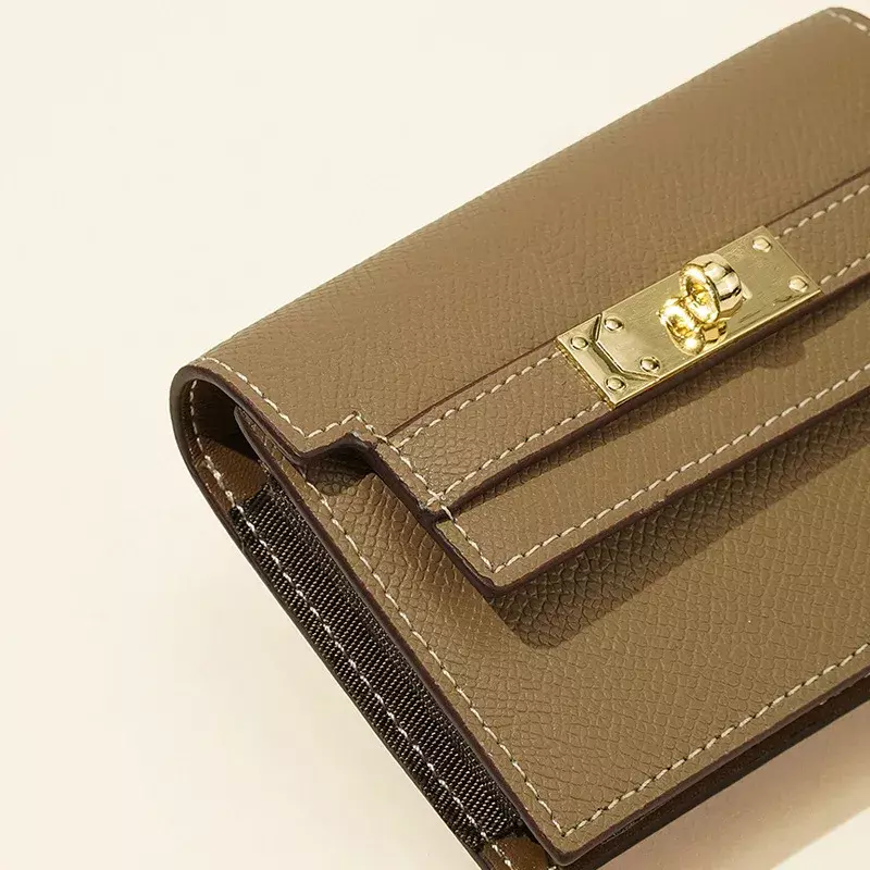 Mini bolsa de couro real para mulheres, titular do cartão, embreagem, carteiras curtas, sacos de dinheiro, moeda, bolso