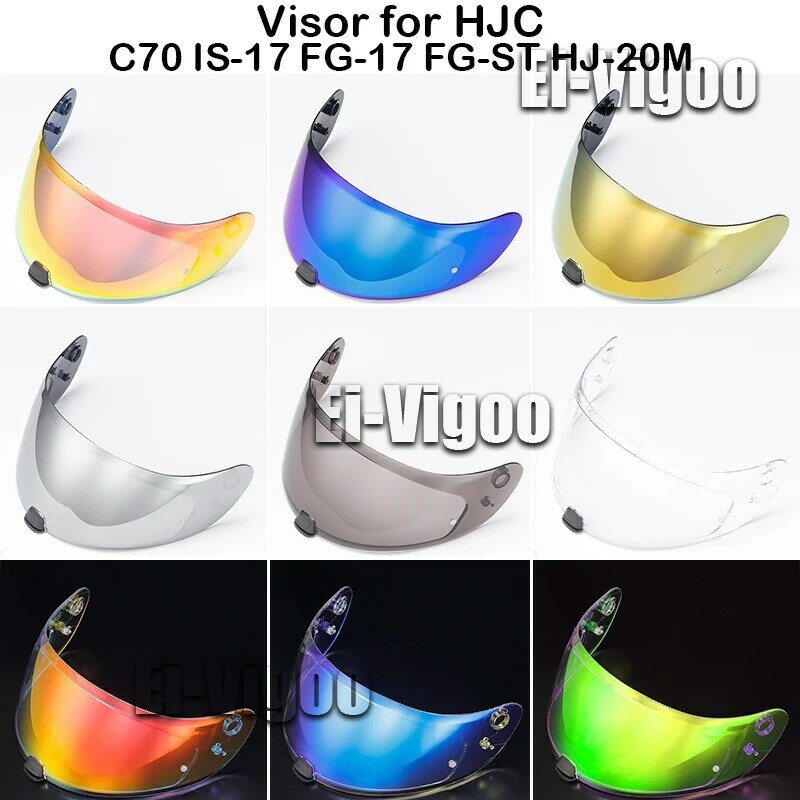 Visera de casco de HJ-20M para motocicleta, gafas de visión nocturna adecuadas para HJC C70 FG-17 IS-17 FG-ST, HJ-20ST