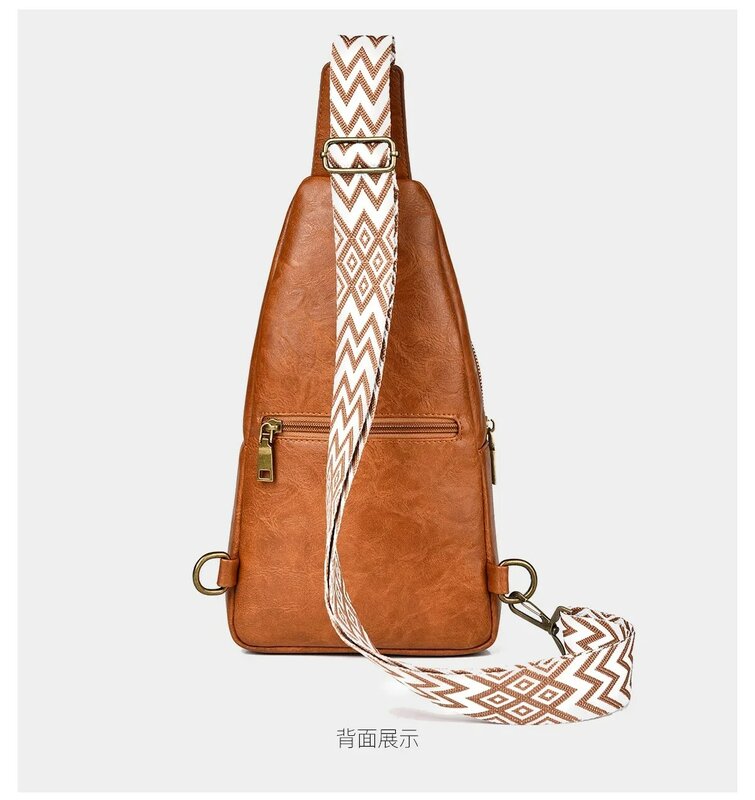 New Shoulder Bag Husband Premium PU Leather Handbag Unisex Crossbody Backpack Vintage Large Capacity 7.9 Inch iPad sling bag