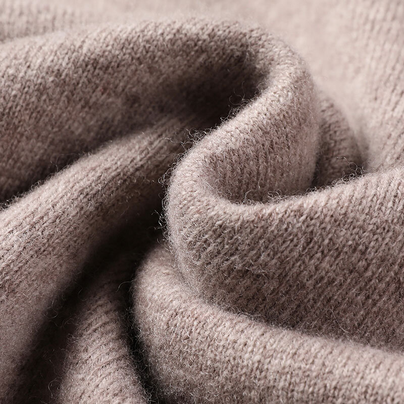 Pull à manches longues en pure laine pour hommes, col mi-haut, mode décontractée, simple, doux et chaud, automne et hiver, nouveau