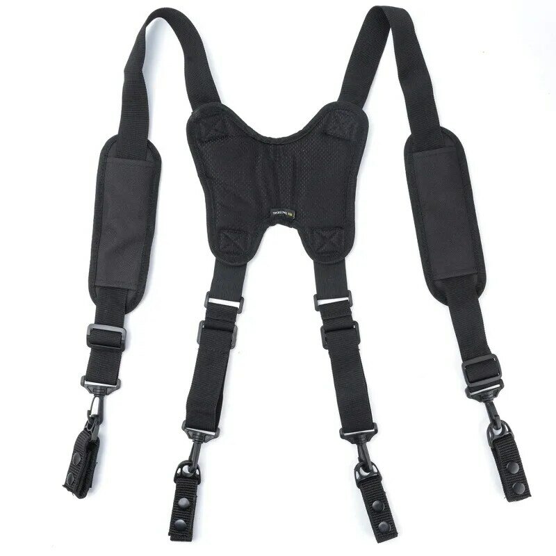 Tactical Suspenders Outdoor Ajustável H-tipo Suspensórios Multi-função Tactical Duty Belt Equipment Harness Combat Belt Strape