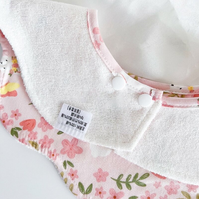 77HD Baby Burp Cloth Cotton Bibs  Newborns Bib Adjustable Snaps Bib   Bib Comfortable Nursing Bib for Drooling
