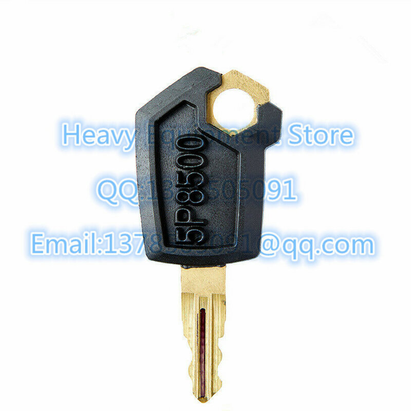 20PCS Black & Gold Heavy Equipment Ignition Loader Dozer Key For Caterpillar 5P8500 CAT Metal & Plastic High Quality