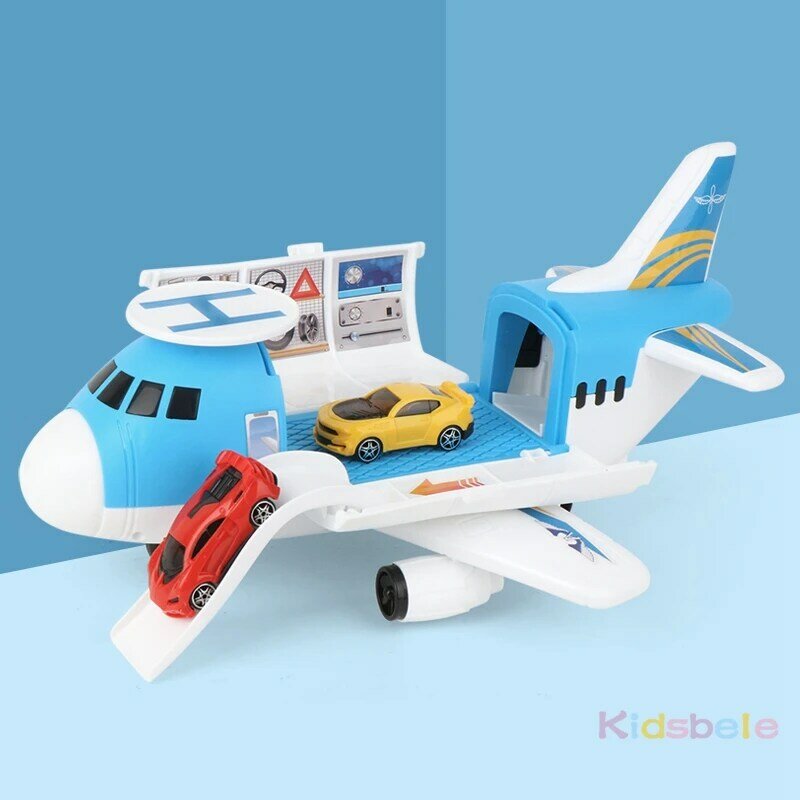 Avion à inertie de piste de simulation pour enfants, Diecasts et véhicules jouets, avion de passager, voiture, jouets pour garçons, cadeau pour enfants