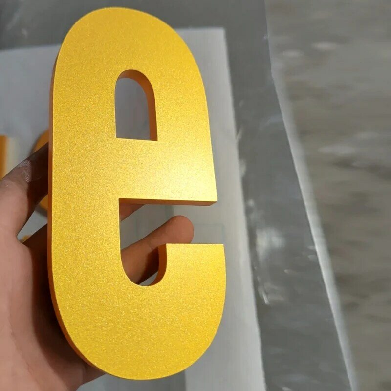 Petites lettres d'alphabet en plexiglas, décoration de magasin, extérieur ou intérieur, acrylique