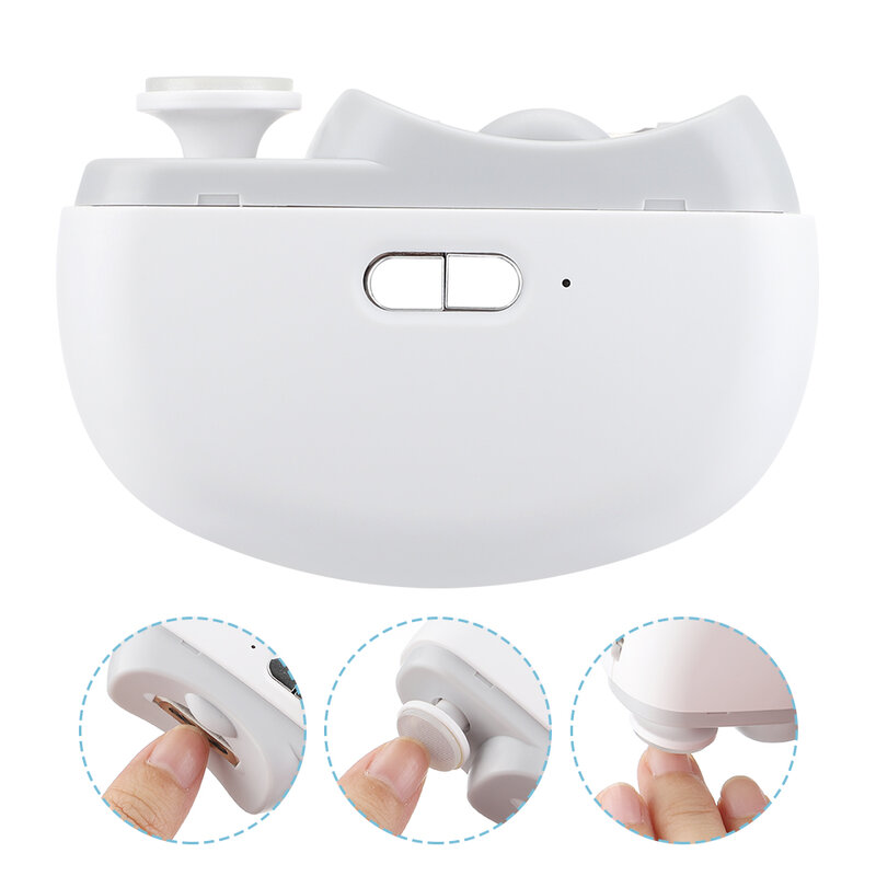 3 in1 elektryczny obcinacz do paznokci automatyczny szlifierka do pazurów dla dzieci polerowanie paznokci trymer USB Mini narzędzie do Manicure palmowy