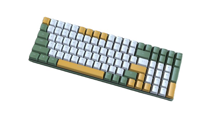 K1Proメカニカルゲーミングキーボード,100キー,LED RGBホットスワッフ,充電式,100キー,2.4g,ホットセール