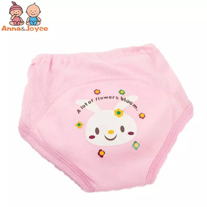 4 개/묶음 아기 기저귀 재사용 가능한 팬티 훈련 반바지 유아용, 세탁 가능한 기저귀