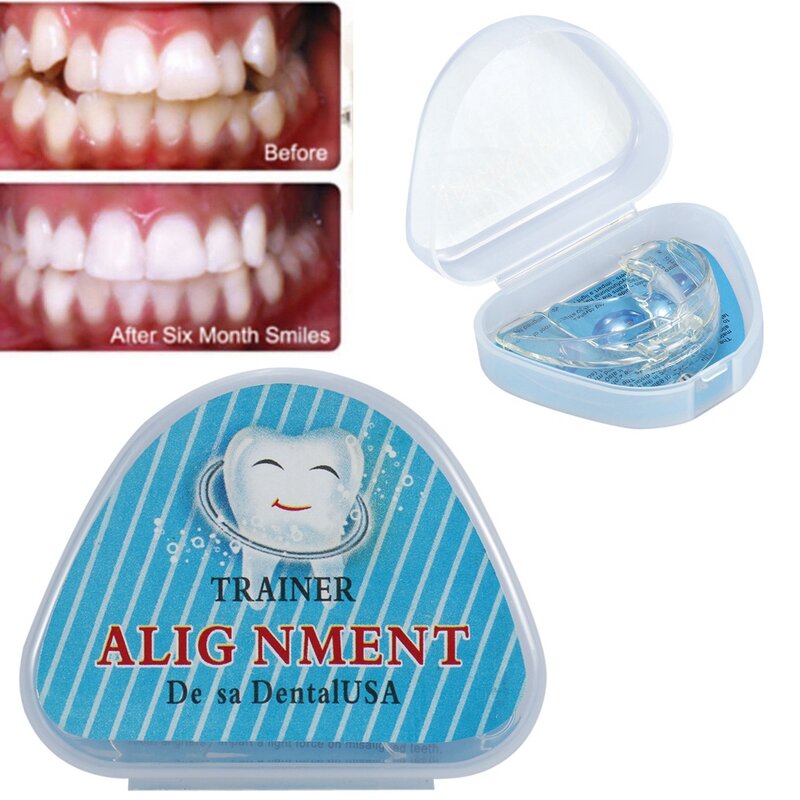 2 Pack Onregelmatige Tanden Bretels Bretels Orthodontische Correctie Tanden Lade Houder Overvolle Gezondheid Gereedschap Anti-Slijpen Tanden Smaakloos