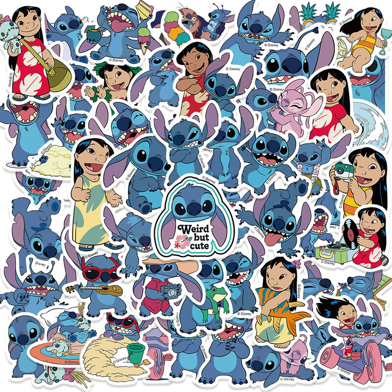 10/30/50Pcs Disney Movie Lilo & Stitch Stickers Stitch Lilo Pelekai Cartoon Decals Waterdicht Diy Telefoon auto Bagage Kids Sticker