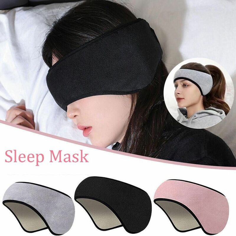 Удобная трехслойная маска из полиэстера для сна, расслабляющая маска для сна, Затемняющая маска, наушники