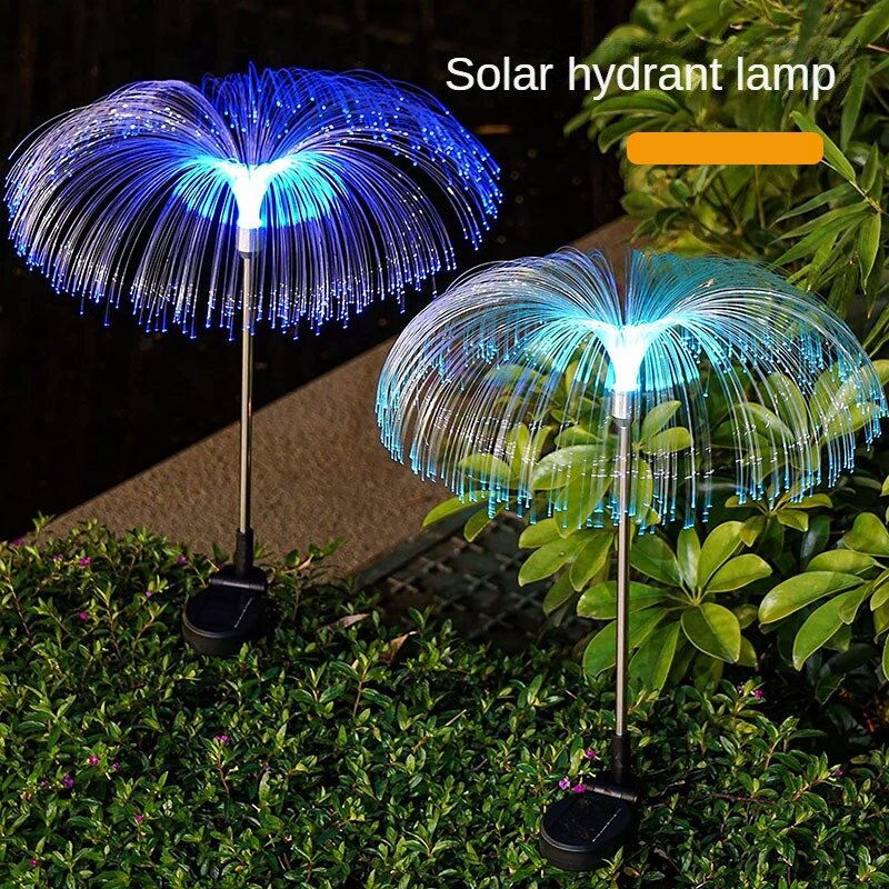Lámpara LED Solar superbrillante para decoración de patio, lámpara de medusas de colores, diseño de paisaje, lámpara de efecto de luz de inserción de tierra