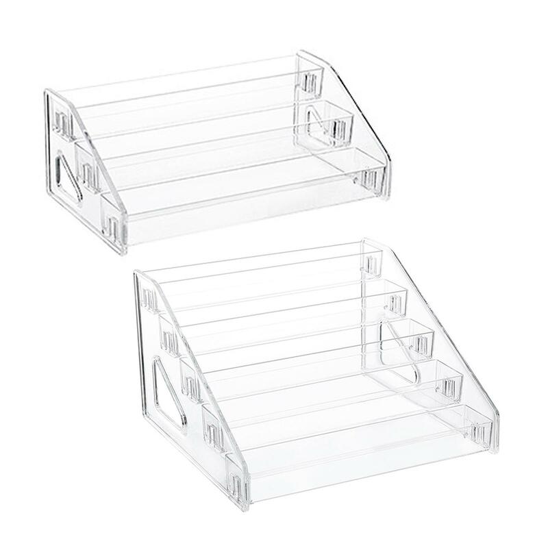 Makeup Display Rack Acrylic, Clear Organizer Holder Polish Nail Stand, Cosmetic Rack, Durable Lipstick Storage Holder