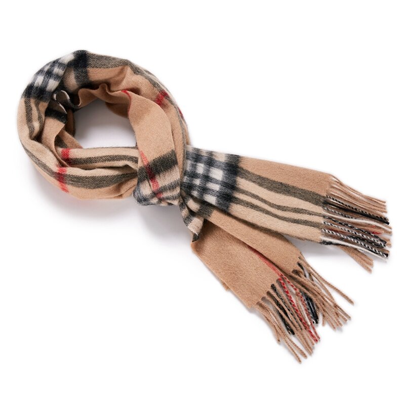 AEBMNHD Модные мужские шарфы, Классический клетчатый шерстяной шейный платок, женский осенне-зимний шарф, легкий теплый шарф с кисточками, шаль
