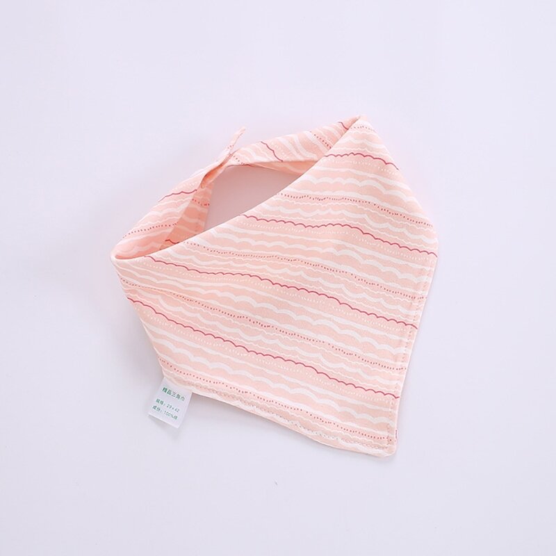 Cotton Triangle Bib for Boys Girls Multiple Use Saliva Towel Burp Cloth Soft & Breathable Bandana Scarf for Teething