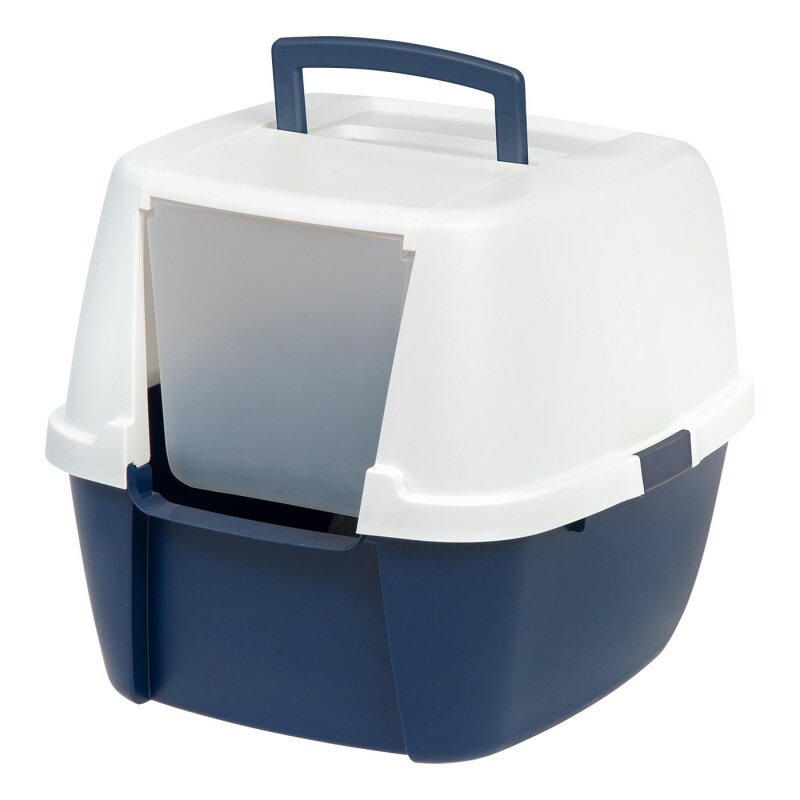 IRIS Jumbo caja de arena con capucha sin cuchara, azul marino