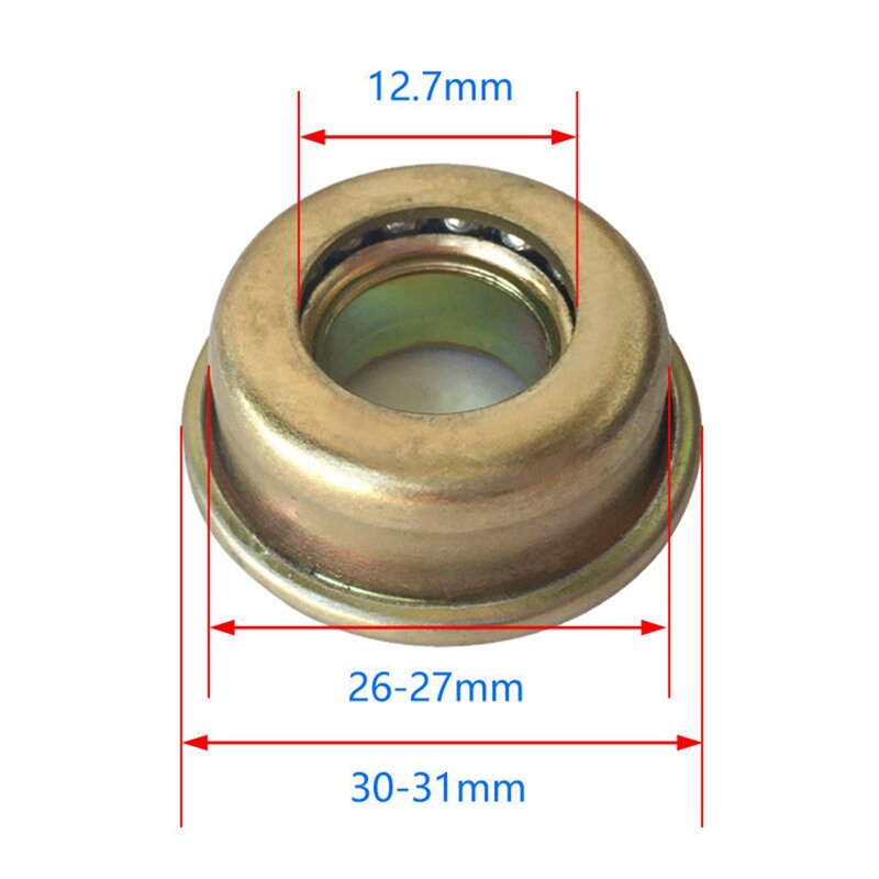 Roulement de Fourche de Plongée pour Fauteuil Roulant H009/H005, Accessoires de Filles, Diamètre Nik1/2 Pouces, 12,7x27x30mm, 4X