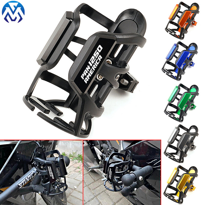 Gaiola para garrafas de água para motocicletas, Porta-copos, Pan America 1250, PA1250 S 1250 Especial, 2021-2024 +, Acessórios para motocicletas