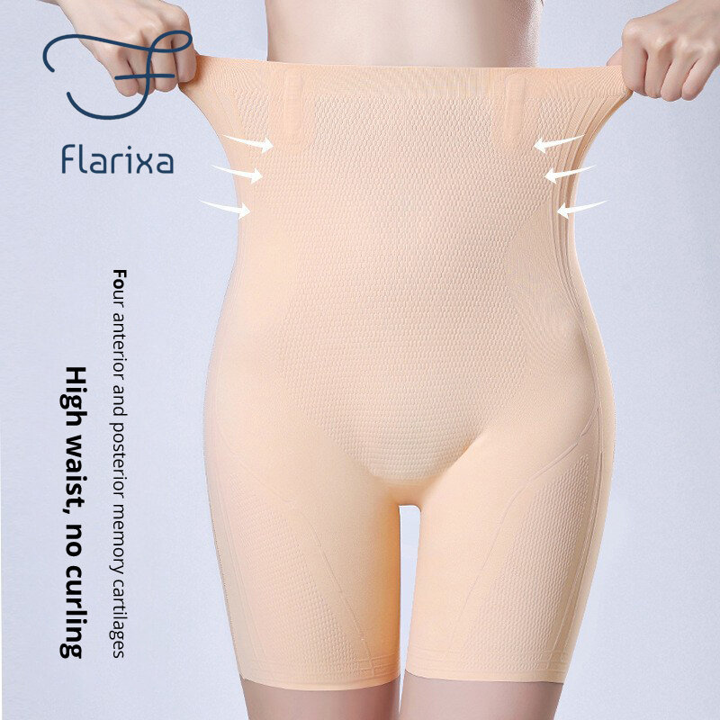 Flarixa Shapewear for Women High Waist Tummy Control Pants 5D Liquid Boxer Shorts Postpartum Belly Slimming Panties Body Shaper