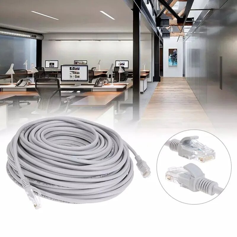 Kabel Ethernet De Alta Velocidad Cat5e Rj45 Kabel De Rode Lan Enrutador De Ordenador Patch Snoer, 1M/5M/10M/15M/20M/30M/50M