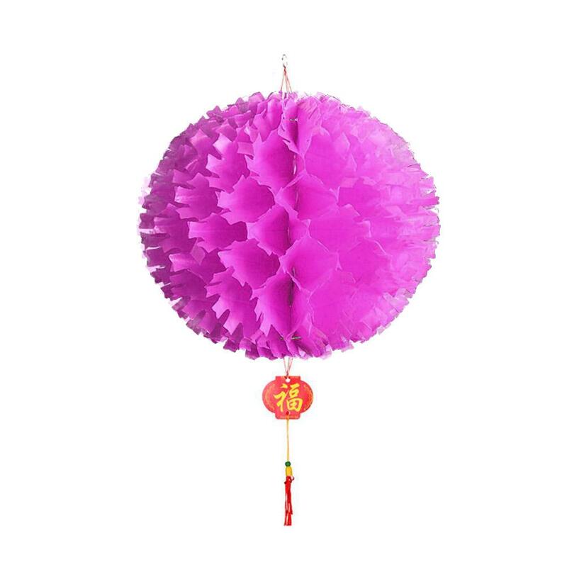 Kleurrijke Papieren Lantaarns Versierd Voor Lentefestival Voor 2024 Chinees Nieuwjaar Decoratie Hang Waterdichte Festival Lantaarn D7s2