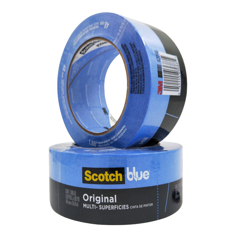 Cinta de pintor de superficie azul 2090, 50yds, multiusos, elimina fácilmente la cinta de impresión para uso en exteriores e interiores