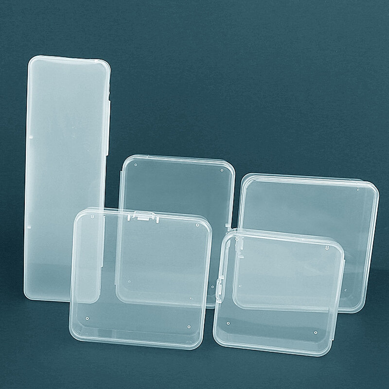 Прозрачная полипропиленовая коробка, прямоугольная флип-коробка для хранения, квадратная упаковка, Стандартная Круглая блистерная коробка, аксессуары, упаковка товаров