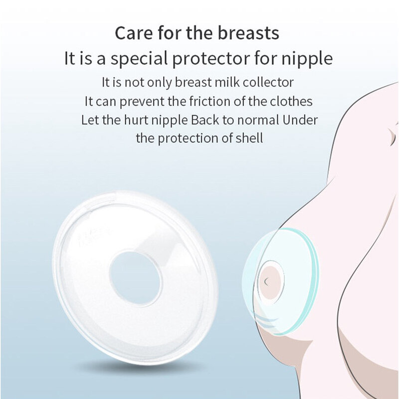 Recolector de leche materna de silicona, almohadillas usables antiderrames, Protector para el dolor de pezón, lactancia materna de maternidad