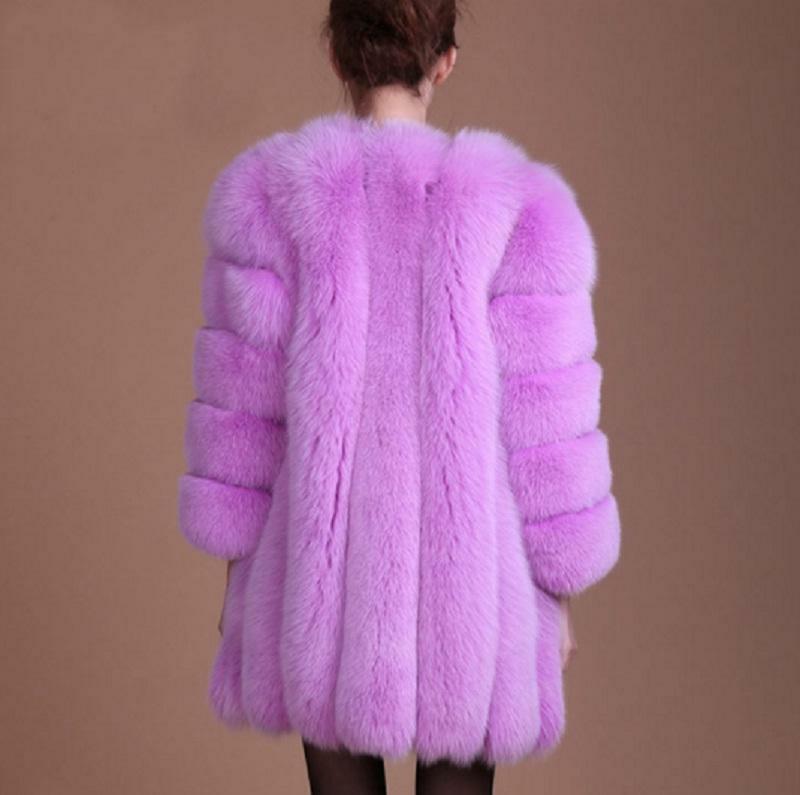 Mantel Bulu Palsu Musim Dingin Panjang Ramping Wanita Mode Mewah Diskon Besar-besaran Jaket Mantel Bulu Palsu Panjang Teddy Casaco Inverno Feminino Ukuran Besar