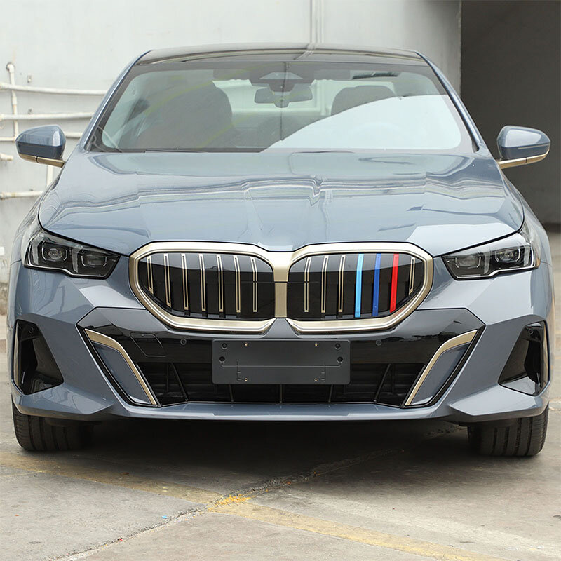 شرائط رياضية شبكية أمامية للسيارة من Cheya-ABS تغطي سلسلة BMW 5 ، G60 + ، 7 أشرطة لكل جانب ، مشبك شبكة متوسط ، ملحق خارجي