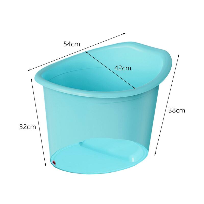 Baby Tub Bucket Comfortable Bathroom Accessories Anti Slip with Support Seat Infant Bath Bucket Baby Shower Bucket for Kids