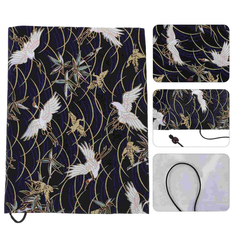 Crane Cloth Slipcase Book Capa Protetora, A5 Luva, Notebook, Decorativo, Poeira, Ajustável, Notepad, Decorativo, Decore